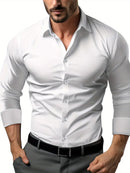Camisa Social Mónaco - Tela Antiamasado Dry Blank