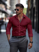 Camisa Social Mónaco - Tela Antiamasado Dry Blank