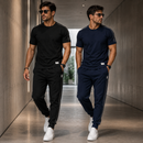 Conjunto de Camiseta y Pantalón Elástico - Cómodos y Transpirables