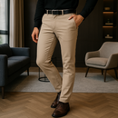 Pantalón Mónaco: Tela Antiamasado Dry Blank [83% Algodón Egipcio y 17% Elastano]