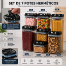 Set de 7 Recipientes Herméticos – Alimentos Frescos y Libres de Plagas