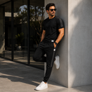 Conjunto de Camiseta y Pantalón Elástico - Cómodos y Transpirables
