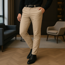 Pantalón Mónaco: Tela Antiamasado Dry Blank [83% Algodón Egipcio y 17% Elastano]
