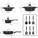 Bateria 13pz A/a Smart Chef Color Negro - Más utensilios de regalo