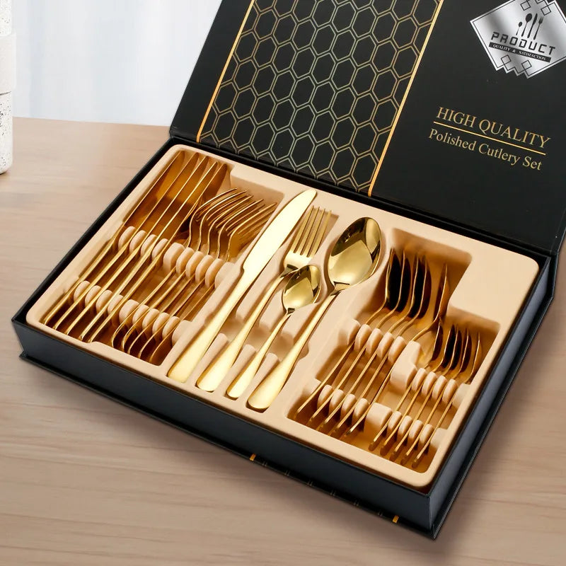 Juego De Cubiertos Especiale -  24pcs Acero Inoxidabl